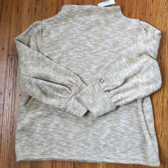 Madewell Gathered-Sleeve Mockneck Top - Picture 6 of 6